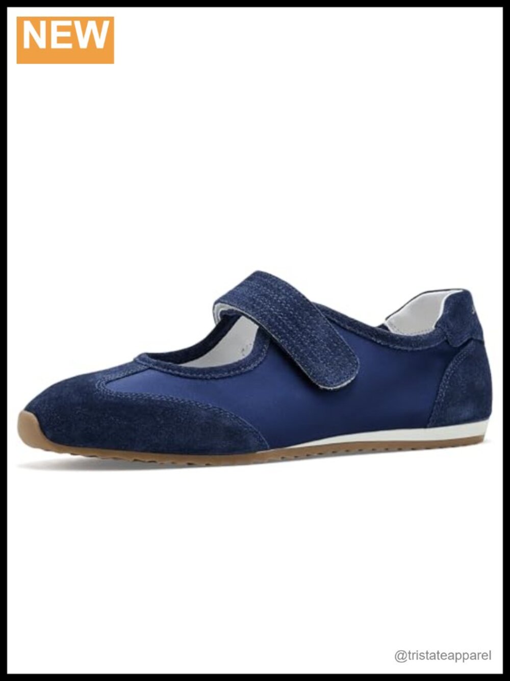 Suede Satin Mary Jane Flats Round Toe Comfort Casual Shoes